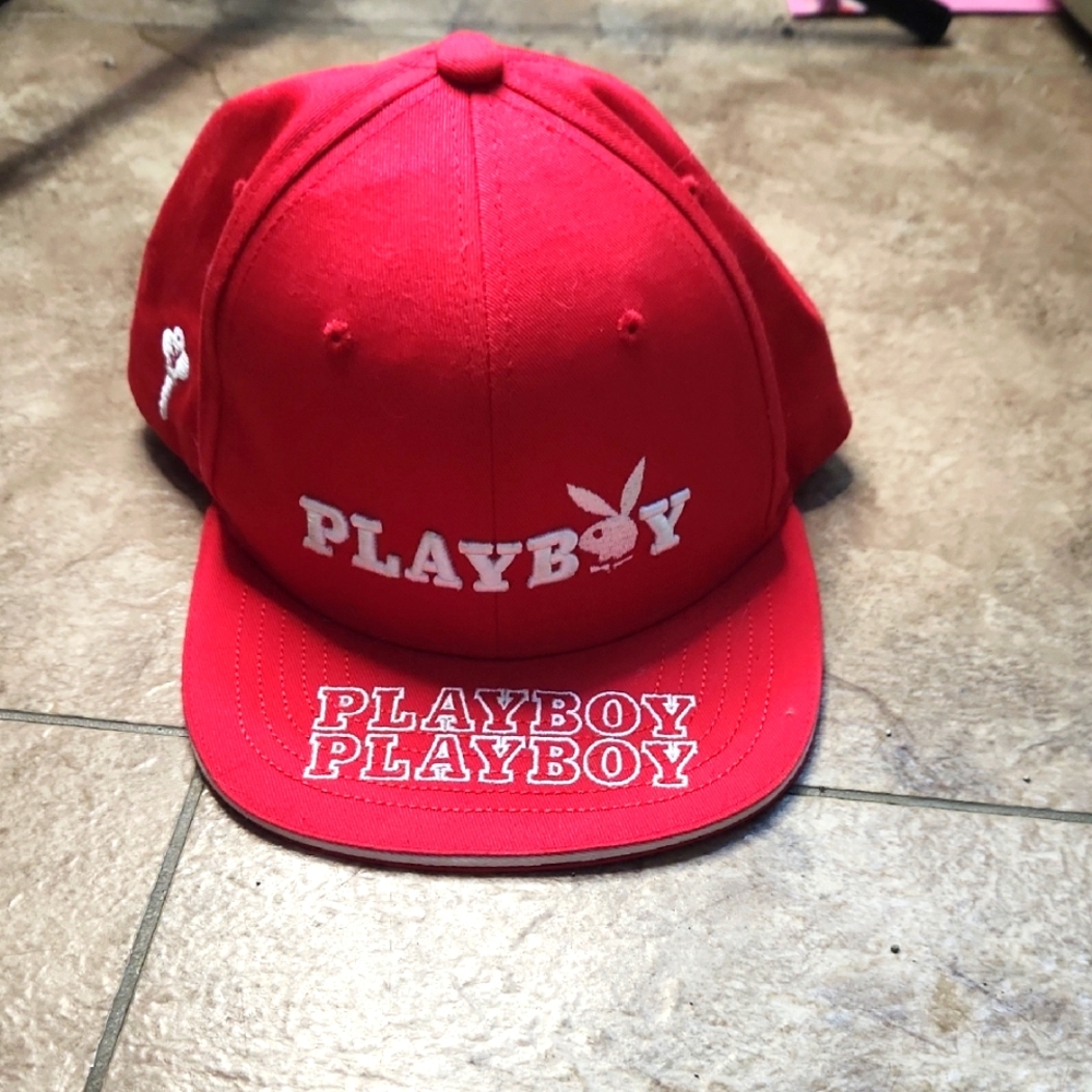 PLAYBOY Red Toy Cap with Bold Branding